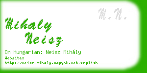 mihaly neisz business card
